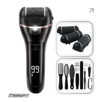 Электрическая пемза для пяток EasyFit с набором 10 предметов, 3 насадки