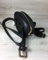 Жіноча сумка на пояс клатч Оксамит синя
