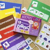 Дитячі логічні ігри \"Вивчай кольору\" 918001, 24 картки на укр. мовою