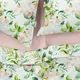 Двуспальное постельное белье с простыней на резинке FLORAL LEAVES CS2
