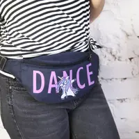 Сумка-бананка Bumbag унисекс на пояс и через плечо Dance 27x16 см