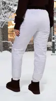 Брюки женские белые утепленные код П1087
