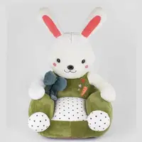 М`яке крісло "Зайчик" розмір 45х60 см, глибина сидіння 28 см. Green and White (141063)