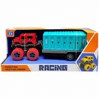 Машина с прицепом "Racing", общая длина – 25,5 см (красная)