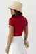 Однотонная футболка Massimo Dutti – темно-красный цвет, L (есть размеры)