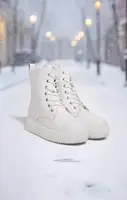 Ботинки женские зимние белые натуральная кожа С488 41
