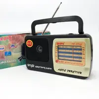 Радиоприемник KIPO KB-408 AC мощный радио FM c usb питания от батареи R20 или от сети
