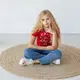 Вышиванка-футболка Moderika Цветочная красная с вышивкой 152
