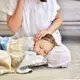 Плед детский 90х120 см PAPAELLA натуральный хлопок теплый нежный в кроватку коляску голубой котенок