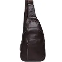 Mужской кожаный рюкзак через плечо Borsa Leather K1321-brown