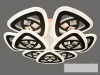 Стельова світлодіодна люстра з діммером 190W 6013/6+3 LED 3color dimmerдне