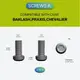 Клипса карманная титановая черная Civivi T001D с титановыми винтами