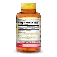 Натуральна добавка Mason Natural Alpha-Lipoic Acid 200 mg, 60 капсул