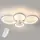 Потолочная LED люстра, светильник светодиодный белый Sunlight  5332/2+2