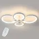Потолочная LED люстра, светильник светодиодный белый Sunlight  5332/2+2