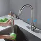 Умный сенсорный смеситель для кухни WanFan с выдвижным изливом кран кухонный с сенсорным датчиком
