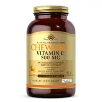 Витамины и минералы Solgar Chewable Vitamin C 500 mg, 90 жевательных таблеток Апельсин