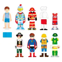 Набір магнітів Viga Toys Гардероб хлопчика 50021