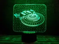Сменная пластина для 3D светильников "Космический корабль" 3DTOYSLAMP