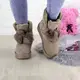 Женские замшевые угги Fashion Flannery 1300 36 размер 23,5 см Бежевый