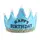 Корона с подсветкой "Happy Birthday", голубая