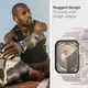 Чехол и ремешок Spigen для Apple Watch 4/5/6/7/8/9/SE (44/45mm) - Rugged Armor Pro, Dune Beige (ACS07386)
