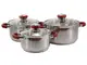 Набор посуды Zauberg Red ZB-192636-CR-87968 6 предметов