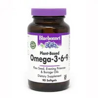 Жирные кислоты Bluebonnet Omega 3-6-9 Plant-Based 1000 mg, 90 капсул