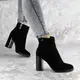 Женские ботильоны на каблуке Fashion Loki 1459 40 размер 25,5 см Черный
