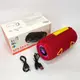 Bluetooth-колонка TG657 с RGB подсветкой 1500 mAh. Цвет: красный