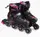 Роликовые коньки 029 L Best Roller колеса PU светящиеся. Pink (размер 39-43) (170001)