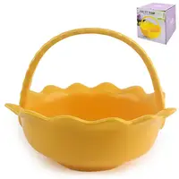 Фарфоровая конфетница Stenson Yellow MС3667-7 18×15 см