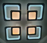 Люстра светодиодная потолочная LED светильник для квартиры на потолок лэд 25156 Белый 9х46х46 см.
