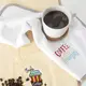 Набор махровых салфеток Coffe makes everything better TM IDEIA 30х50 см 2 шт білий/молоко/Кава