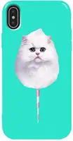 Чехол-накладка TOTO Pure TPU 2mm Print Case Apple iPhone XS Max #9 Cat Candy Mint