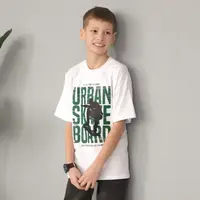 Футболка для підлітків оверсайз FTTM-25-1 Gbi Teens Білий на зріст 146 (14447)
