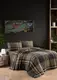 Фланелевое постельное белье First Choice Flannel Velor Brown Семейный