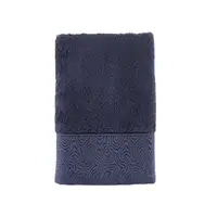 Рушник для обличчя Arya Жаккард Fold A107280-Dark Blue 50х90 см темно-синій
