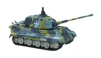 Танк микро р/у 1:72 King Tiger со звуком (синий, 40 МГц)