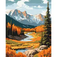 Картина по номерам "Осень в горах" 40x50 см