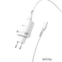 Адаптер сетевой HOCO Type-C cable Smart FCP/AFC C12Q |1USB, 3A, 18W, QC3.0|
