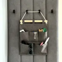 Подвесной органайзер ORGANIZE с кармашками из оксфорда (серый)