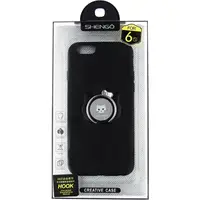 Чехол-накладка SHENGO Soft-touch holder TPU Case iPhone 6/6S Black