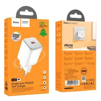Адаптер сетевой Hoco Mighty single port charger N40 |1Type-C, 20W/3A, PD/QC|