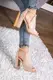 Женские босоножки Fashion Xiao 3012 37 размер 24 см Бежевый