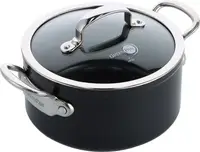 Кастрюля з кришкою GreenPan Barcelona Pro CC005333-001 20 см 3.1 л чорна