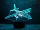 Сменная пластина для 3D светильников "Самолет 4" 3DTOYSLAMP