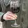 Бокал для вина "Wine help is here", английский, Деревянная подарочная коробка с гравировкой