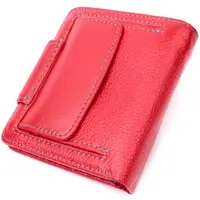 Шкіряний яскравий гаманець з монетницею ST Leather 19453 Червоний