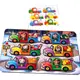 Деревянная игра с карточками "Животные на машинках" Ubumblebees (ПСФ132) PSF132, 42 детали и 12 карт